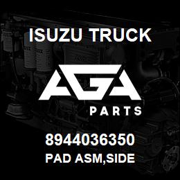 8944036350 Isuzu Truck PAD ASM,SIDE | AGA Parts