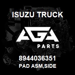 8944036351 Isuzu Truck PAD ASM,SIDE | AGA Parts