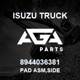 8944036381 Isuzu Truck PAD ASM,SIDE | AGA Parts