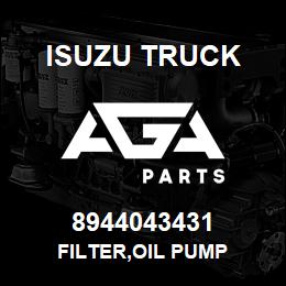 8944043431 Isuzu Truck FILTER,OIL PUMP | AGA Parts