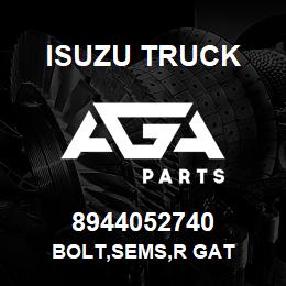 8944052740 Isuzu Truck BOLT,SEMS,R GAT | AGA Parts