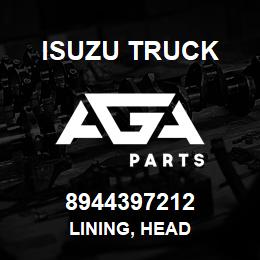 8944397212 Isuzu Truck LINING, HEAD | AGA Parts