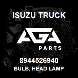 8944526940 Isuzu Truck BULB, HEAD LAMP | AGA Parts