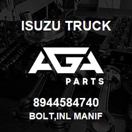 8944584740 Isuzu Truck BOLT,INL MANIF | AGA Parts