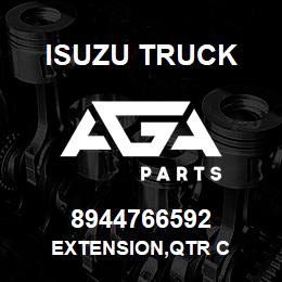 8944766592 Isuzu Truck EXTENSION,QTR C | AGA Parts