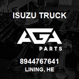 8944767641 Isuzu Truck LINING, HE | AGA Parts