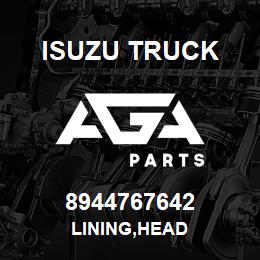 8944767642 Isuzu Truck LINING,HEAD | AGA Parts