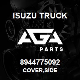 8944775092 Isuzu Truck COVER,SIDE | AGA Parts