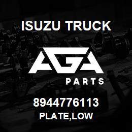 8944776113 Isuzu Truck PLATE,LOW | AGA Parts