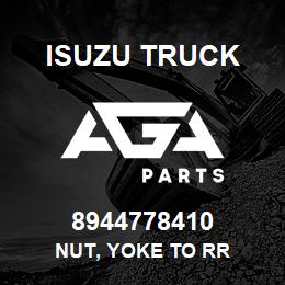 8944778410 Isuzu Truck NUT, YOKE TO RR | AGA Parts