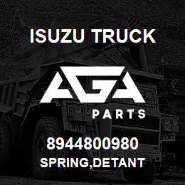 8944800980 Isuzu Truck SPRING,DETANT | AGA Parts