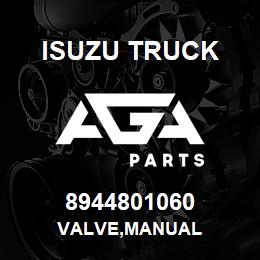 8944801060 Isuzu Truck VALVE,MANUAL | AGA Parts