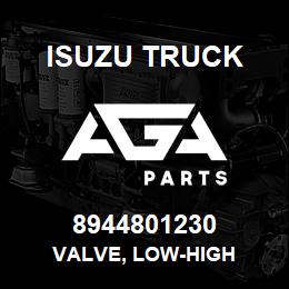 8944801230 Isuzu Truck VALVE, LOW-HIGH | AGA Parts