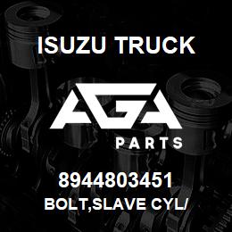 8944803451 Isuzu Truck BOLT,SLAVE CYL/ | AGA Parts