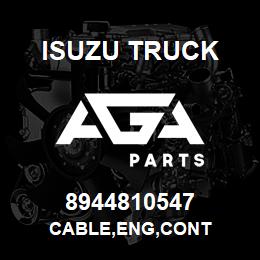 8944810547 Isuzu Truck CABLE,ENG,CONT | AGA Parts