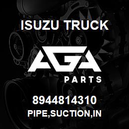 8944814310 Isuzu Truck PIPE,SUCTION,IN | AGA Parts