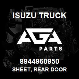 8944960950 Isuzu Truck SHEET, REAR DOOR | AGA Parts