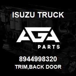 8944998320 Isuzu Truck TRIM,BACK DOOR | AGA Parts