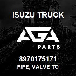 8970175171 Isuzu Truck PIPE, VALVE TO | AGA Parts