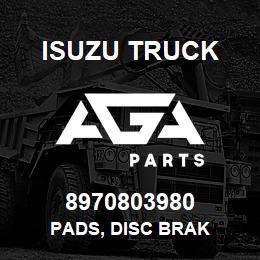 8970803980 Isuzu Truck PADS, DISC BRAK | AGA Parts