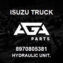 8970805381 Isuzu Truck HYDRAULIC UNIT, | AGA Parts