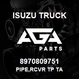 8970809751 Isuzu Truck PIPE,RCVR TP TA | AGA Parts