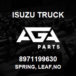 8971199630 Isuzu Truck SPRING, LEAF,NO | AGA Parts