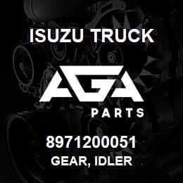 8971200051 Isuzu Truck GEAR, IDLER | AGA Parts