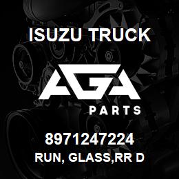 8971247224 Isuzu Truck RUN, GLASS,RR D | AGA Parts