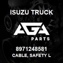 8971248581 Isuzu Truck CABLE, SAFETY L | AGA Parts