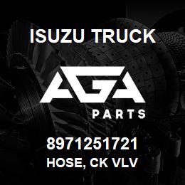 8971251721 Isuzu Truck HOSE, CK VLV | AGA Parts