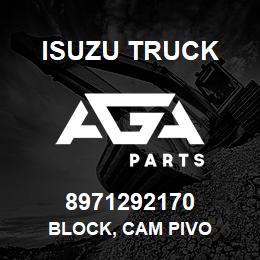 8971292170 Isuzu Truck BLOCK, CAM PIVO | AGA Parts