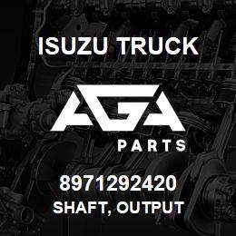 8971292420 Isuzu Truck SHAFT, OUTPUT | AGA Parts