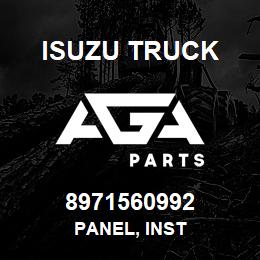 8971560992 Isuzu Truck PANEL, INST | AGA Parts