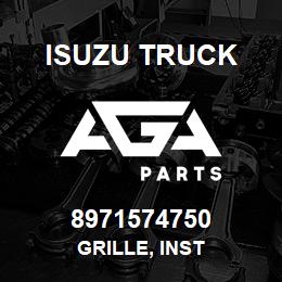 8971574750 Isuzu Truck GRILLE, INST | AGA Parts