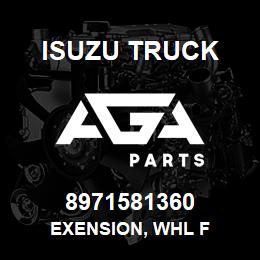 8971581360 Isuzu Truck EXENSION, WHL F | AGA Parts