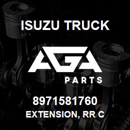 8971581760 Isuzu Truck EXTENSION, RR C | AGA Parts