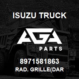 8971581863 Isuzu Truck RAD. GRILLE(DAR | AGA Parts