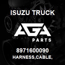 8971600090 Isuzu Truck HARNESS,CABLE, | AGA Parts