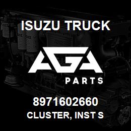 8971602660 Isuzu Truck CLUSTER, INST S | AGA Parts