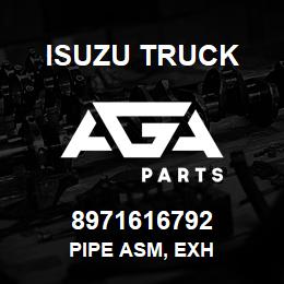 8971616792 Isuzu Truck PIPE ASM, EXH | AGA Parts