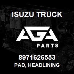 8971626553 Isuzu Truck PAD, HEADLINING | AGA Parts