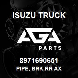 8971690651 Isuzu Truck PIPE, BRK,RR AX | AGA Parts