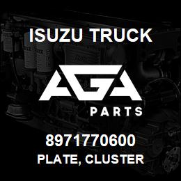 8971770600 Isuzu Truck PLATE, CLUSTER | AGA Parts