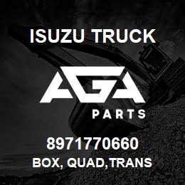 8971770660 Isuzu Truck BOX, QUAD,TRANS | AGA Parts