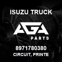 8971780380 Isuzu Truck CIRCUIT, PRINTE | AGA Parts