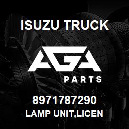 8971787290 Isuzu Truck LAMP UNIT,LICEN | AGA Parts