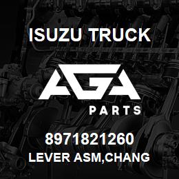 8971821260 Isuzu Truck LEVER ASM,CHANG | AGA Parts