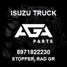 8971822230 Isuzu Truck STOPPER, RAD GR | AGA Parts