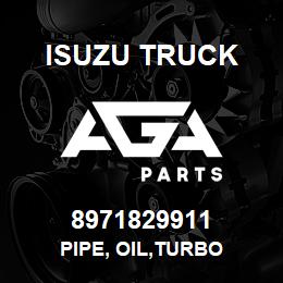 8971829911 Isuzu Truck PIPE, OIL,TURBO | AGA Parts